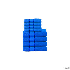 Set 8 Prosoape, 100% Bumbac, 4*50x90cm, 4*70x130cm, 400 GSM, Culoare Albastru