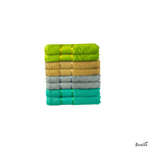 Set 8 Prosoape Baie, 100% Bumbac, Dimensiune 70x130 Cm, 400 GSM, Multicolor, Earthy Blend