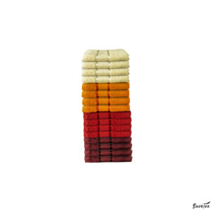 Set 16 Prosoape Baie, 100% Bumbac, Dimensiune 70x130 Cm, 400 GSM, Multicolor, ColorHeat