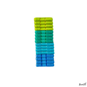 Set 16 Prosoape Baie, 100% Bumbac, Dimensiune 70x130 Cm, 400 GSM, Multicolor, Ocean Garden